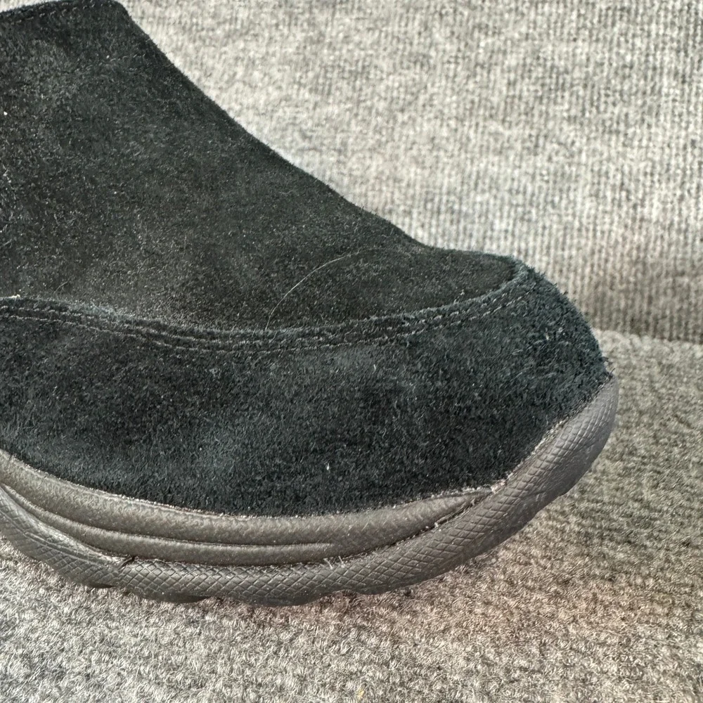 LL Bean Comfort Mocs Black Suede Slip On Walking Shoes Mens 10
